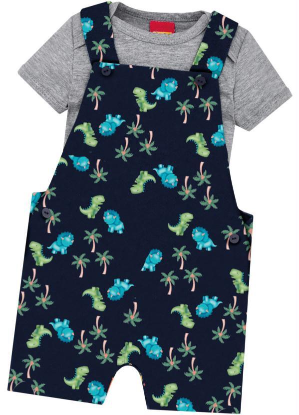 

Conjunto Bebê Masculino Mescla, Cinza