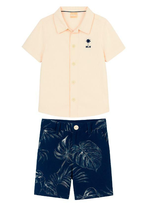 Conjunto Infantil Masculino Cinza