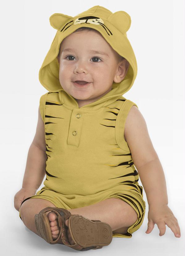 Macaquinho Infantil Baby Amarelo