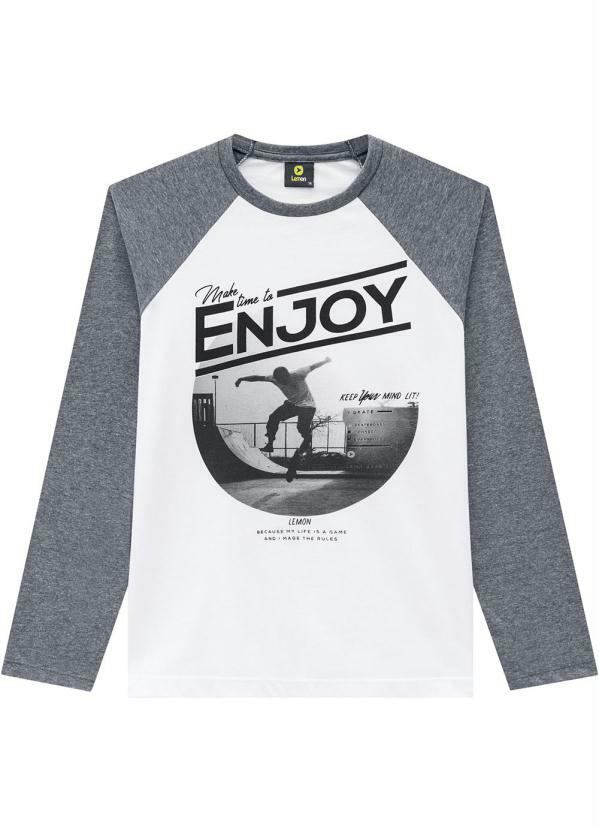 

Camiseta Mescla, Cinza