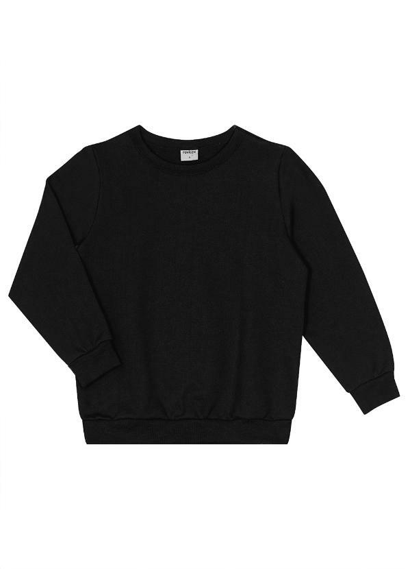 Vista 2 Blusão Infantil Masculino Básico Preto Rovi Kids Rovi Kids