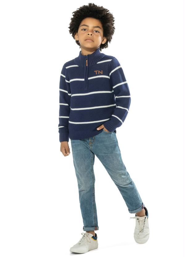 Suéter Infantil Masculino Azul