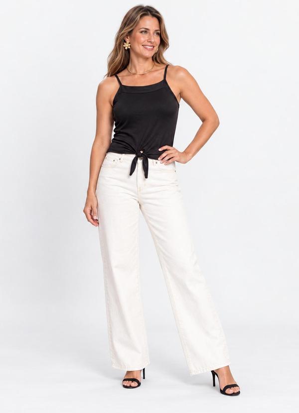 Blusa de Alça Semi Acabada Malha Delicate — foto 4