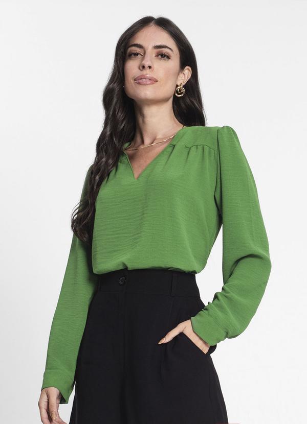 Blusa Feminina Manga Longa Verde