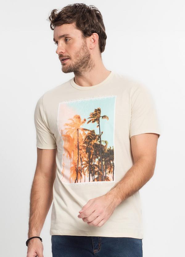 Camiseta Masculina Bege