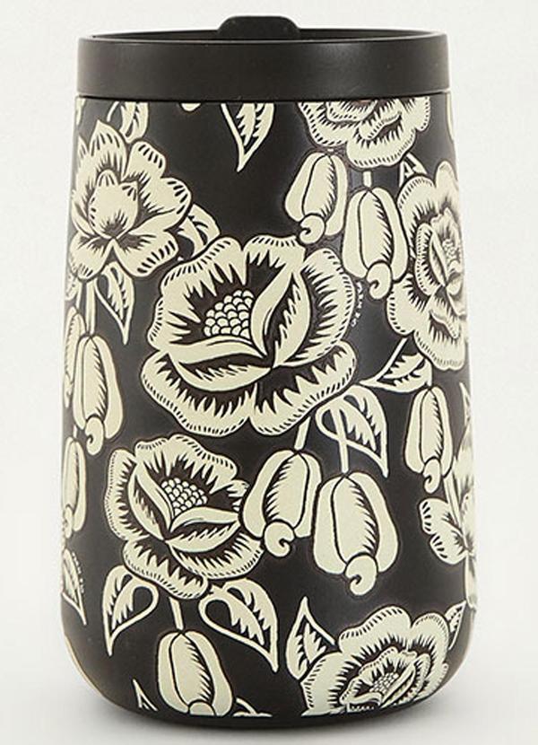 Copo que Sede Floral Caju Preto