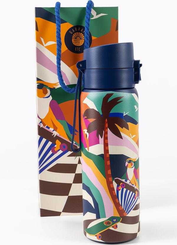 Garrafa Etc 650 Ml Calopsita Skatista Azul