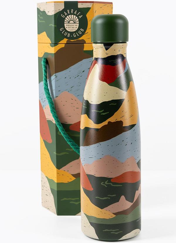 Garrafa Glub Glub 500 Ml Relevo Carioca Verde