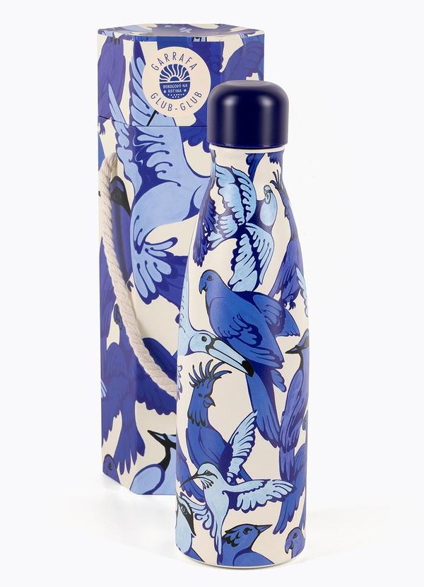 Garrafa Glub Glub 500 Ml Passarejo Azul