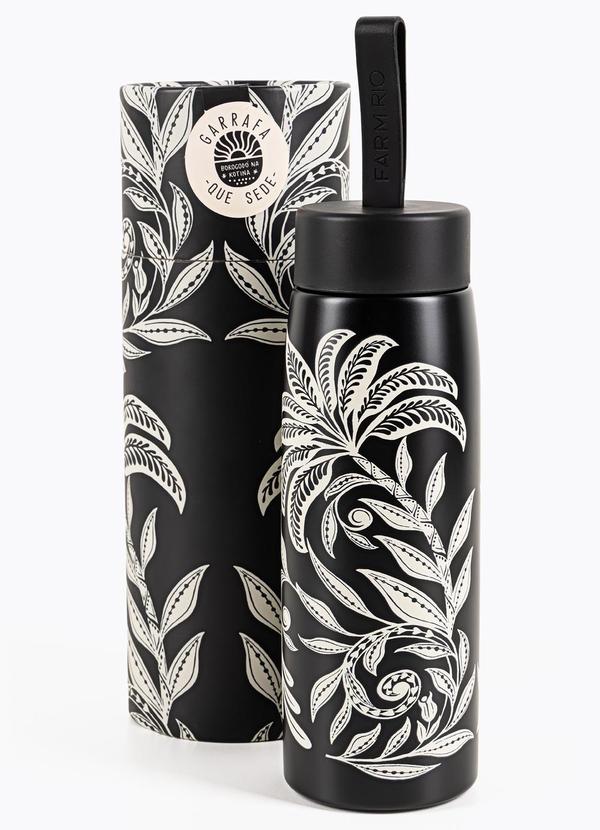 Garrafa que Sede 500 Ml Coqueiro Sereno Preto