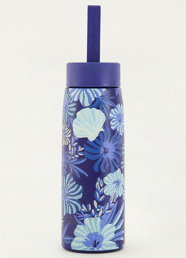 Garrafa que Sede 500 Ml Hibisco do Mar Azul