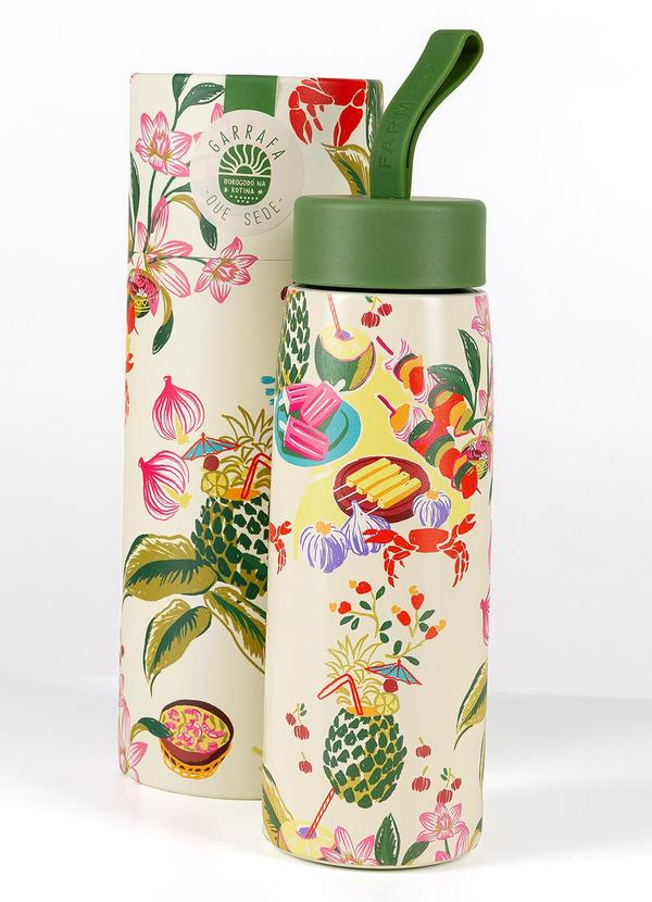 Garrafa que Sede 500 Ml Comida de Praia Off White