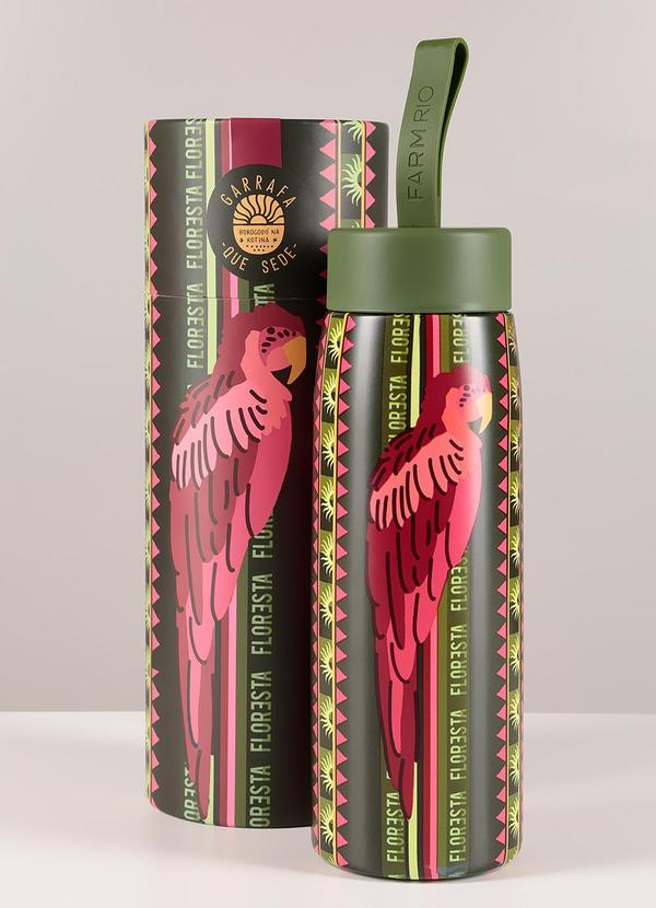 Garrafa que Sede 500ml Janela da Mata Verde