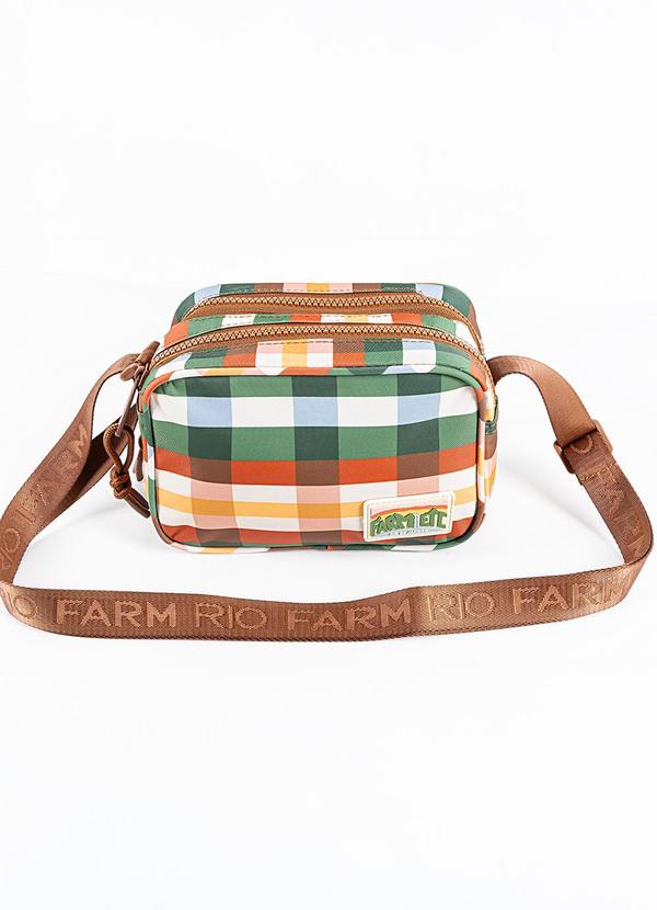 Bolsa Chamego Xadrez Marrom