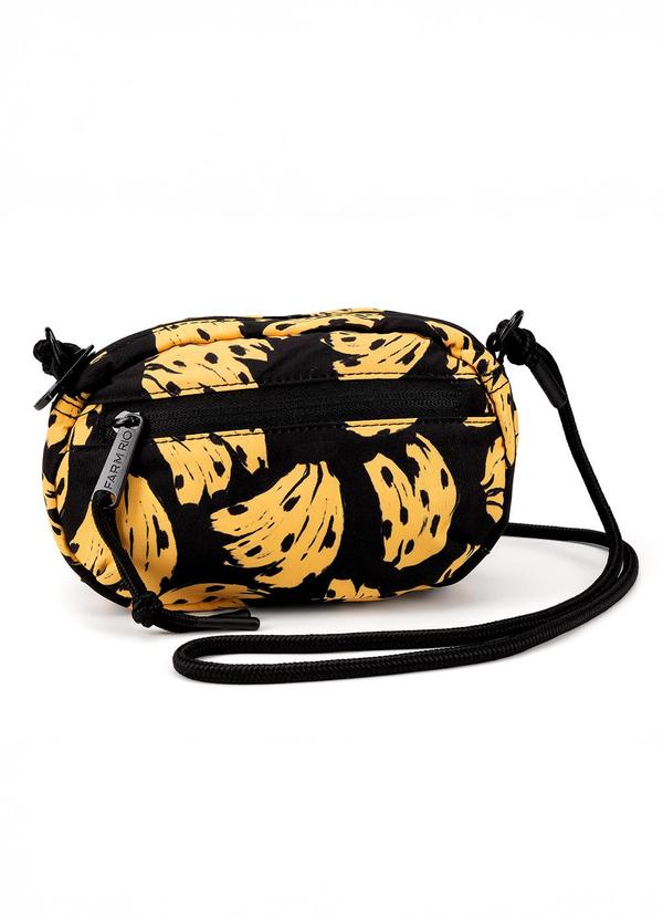 Vista 2 Bolsa Chuchu Bossa Banana Preto FARM ETC FARM ETC