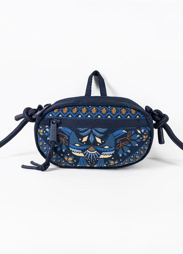 Bolsa Chuchu Lenço Magia Tropical Azul