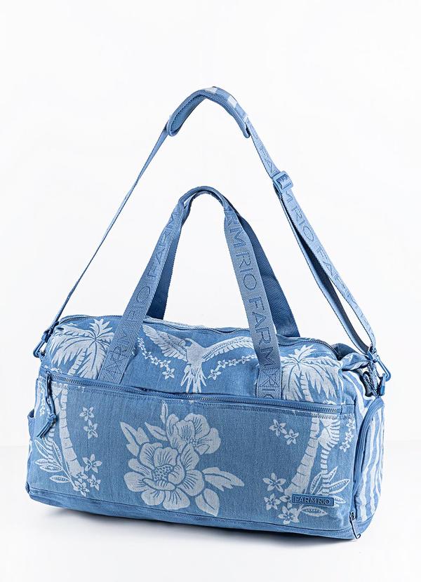 Bolsa Findi Lenço Tropical Azul