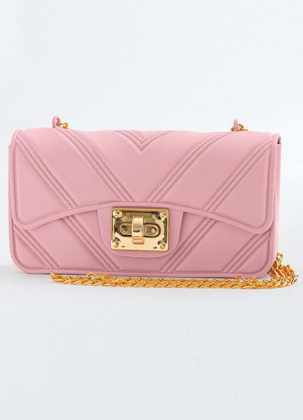 Bolsa Rosa em Pvc