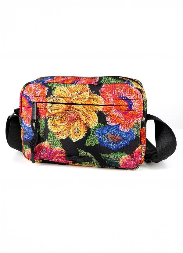 Bolsa Ziriguidum Floral Paraíso Preto