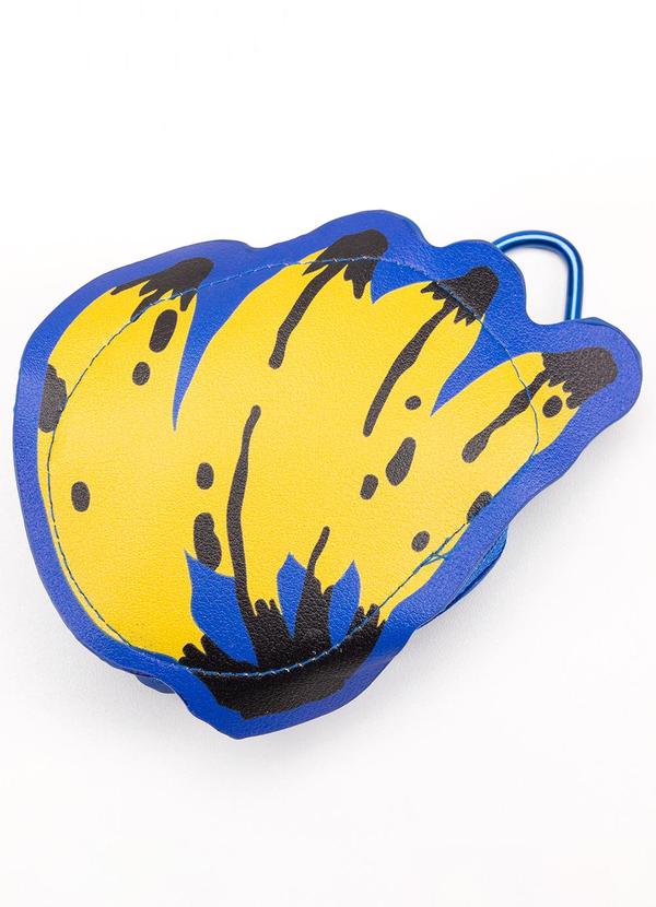 Bolsinha Me Leva Banana Mix Moldura Azul
