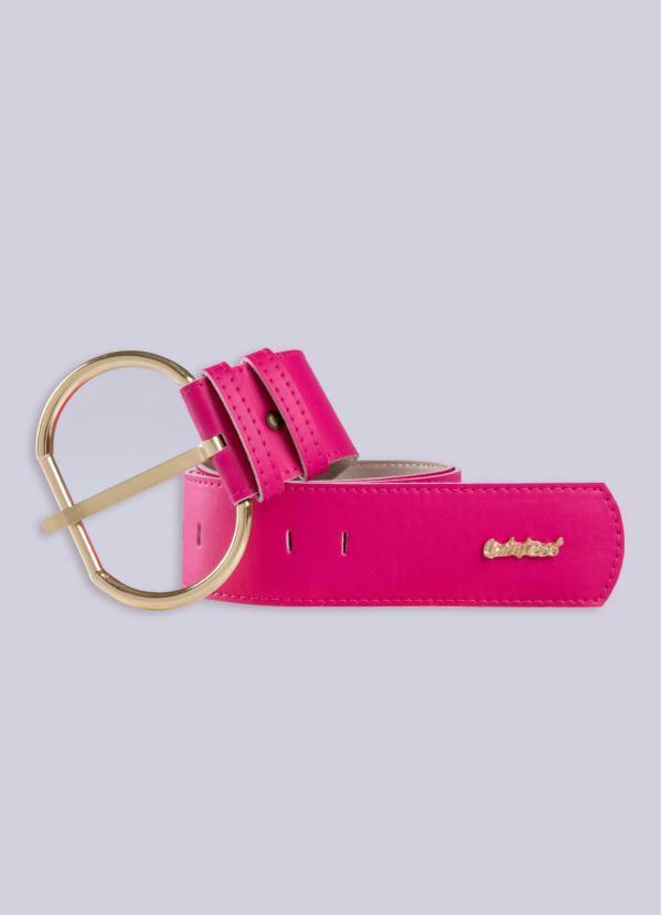 Cinto Rosa com Fivela