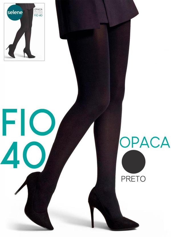Meia Calça Opaca Fio 40 Preto