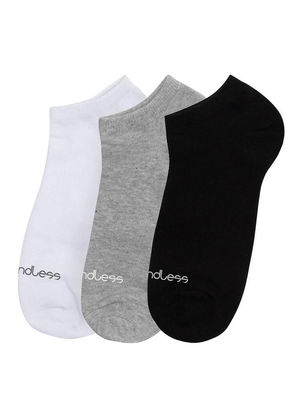 Kit 3 pares de Meias Soquete Unica