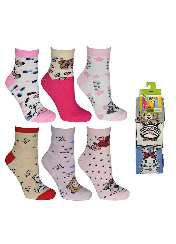 Kit de Meias Zoo Sortidas