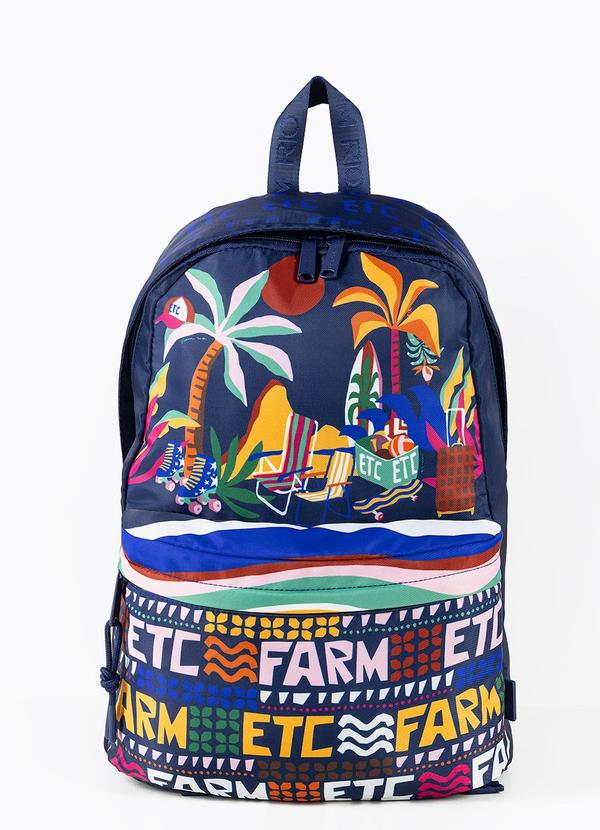 Mochila Xodó Paisagem Etc Azul