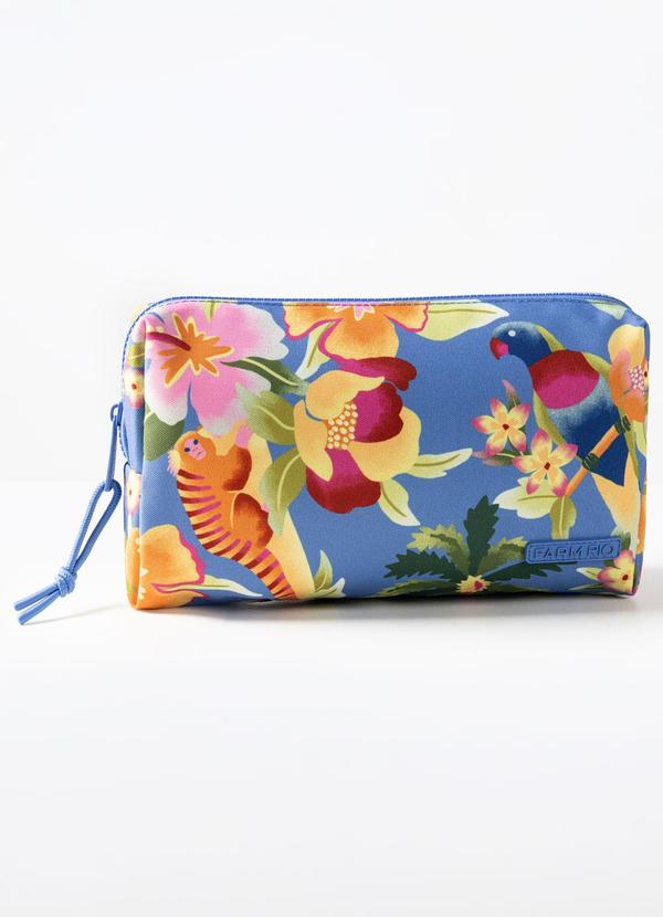 Maxi Necessaire Ora Bolas Floral Havaiano Azul