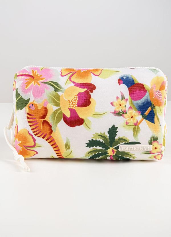 Maxi Necessaire Ora Bolas Floral Havaiano Azul