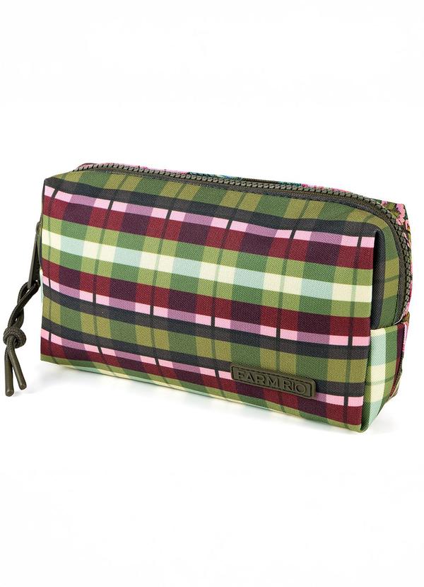 Maxi Necessaire Ora Bolas Painted Flowers Verde
