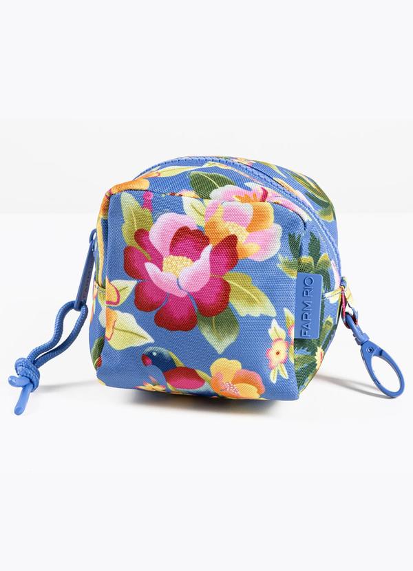 Necessaire Caçula Floral Havaiano Azul