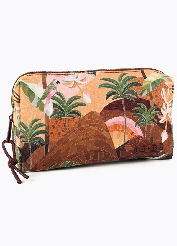 Necessaire Ora Bolas Rio de Mosaico Marrom