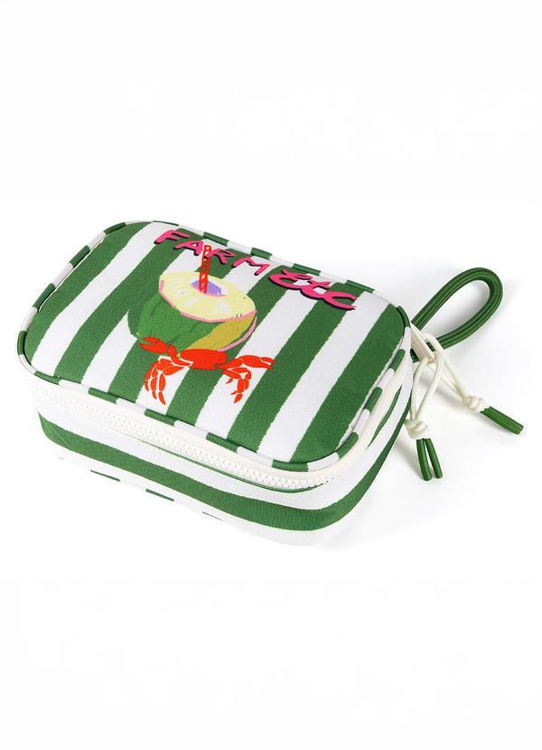 Necessaire Xerô Lenço Comida de Praia Verde