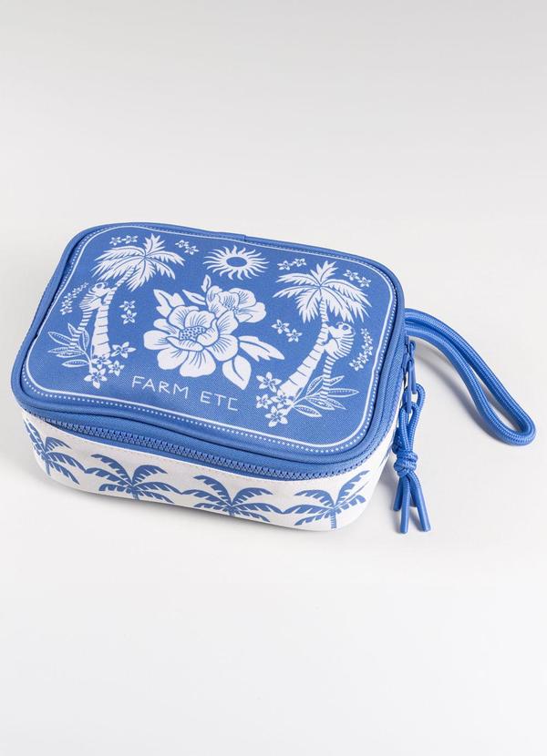 Necessaire Xerô Lenço Tropical Azul