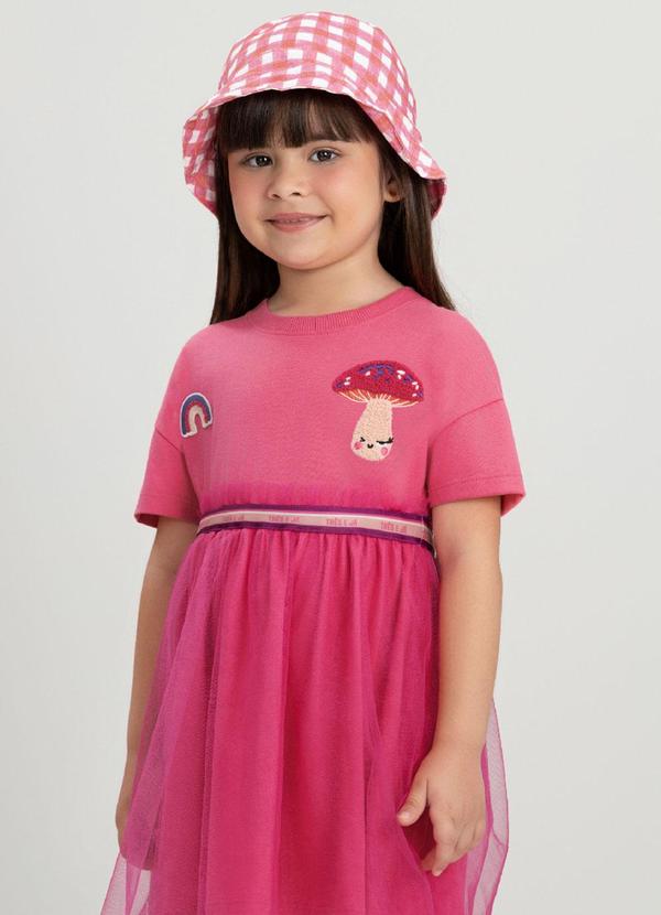 Chapéu Bucket Fantasia Três e Já Rosa