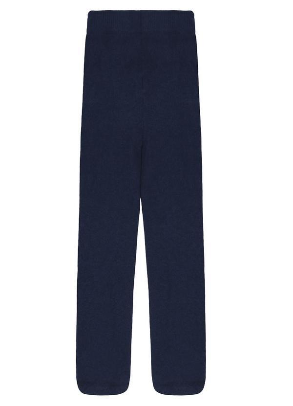 Vista 2 Meia Calça Infantil Lisa Menina Azul Alakazoo Alakazoo