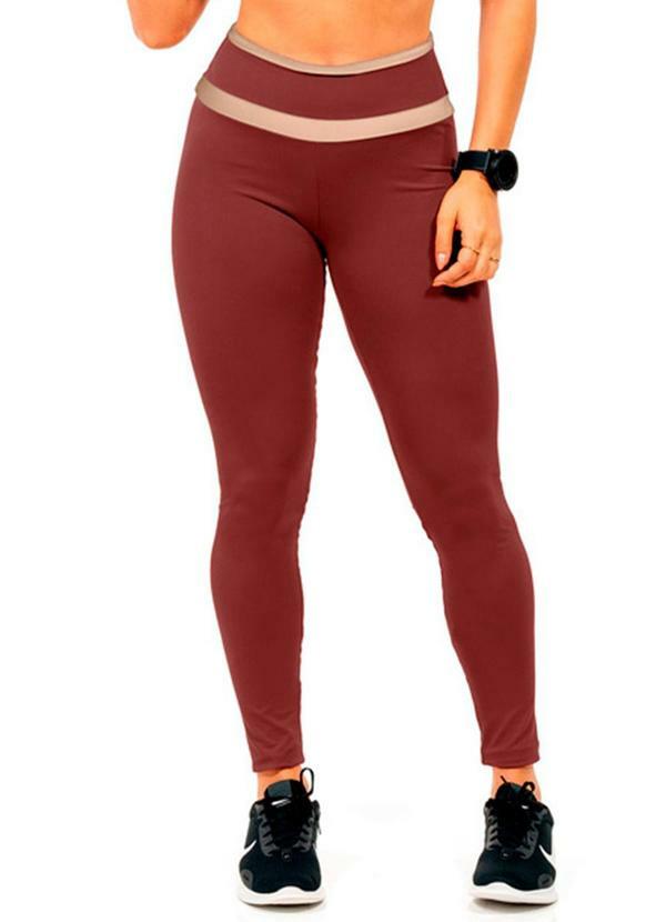 Legging Suplex Feminina Marrom