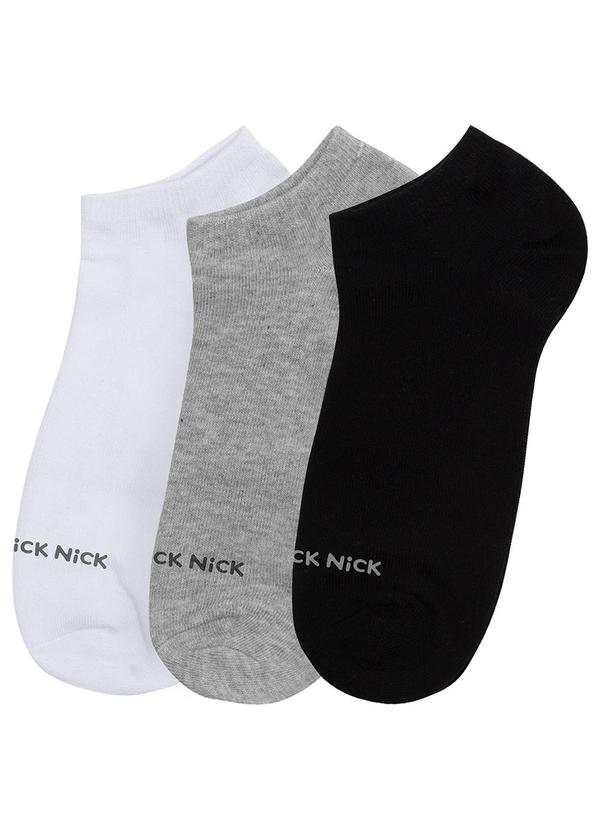 Kit 3 pares de Meia Soquete Unica