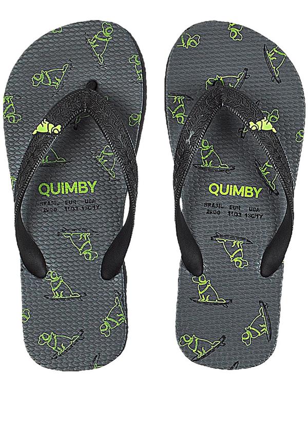 Chinelo Infantil de Cachorros Cinza