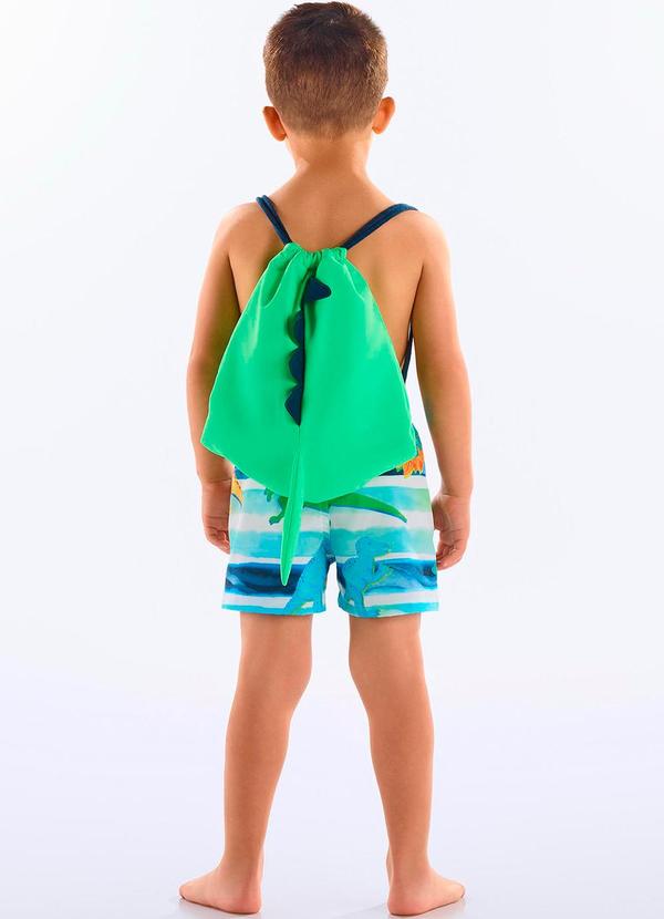 Mochila Dino Infantil Masculina Verde