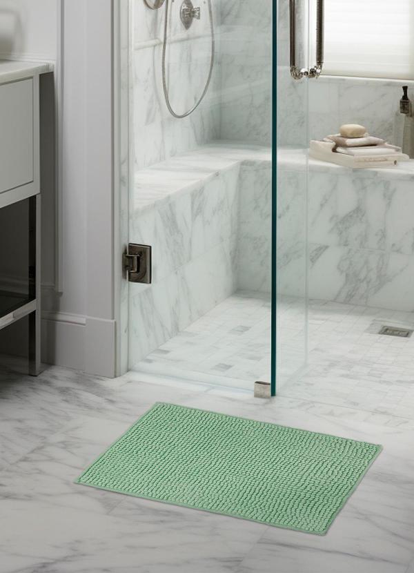 Tapete Pipoca Microfibra 38cm X 58cm Verde