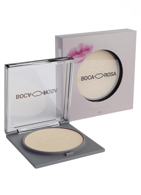 Vista 2 Pó Compacto Translúcido Cuscuz 9g Boca Rosa Boca Rosa