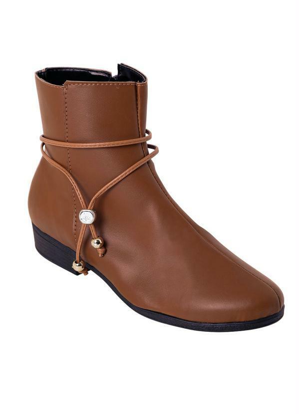 Bota Caramelo em Sintético