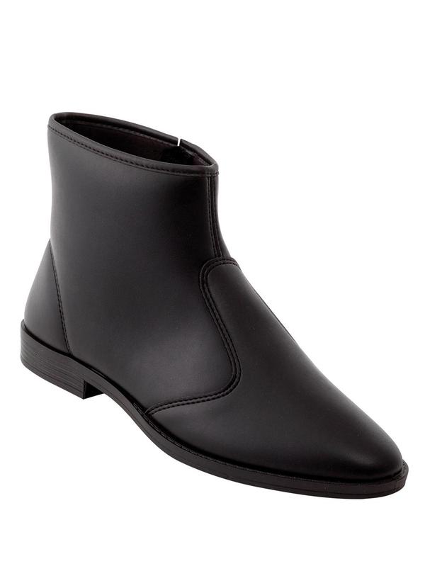 Bota Moleca Preto em Sintético