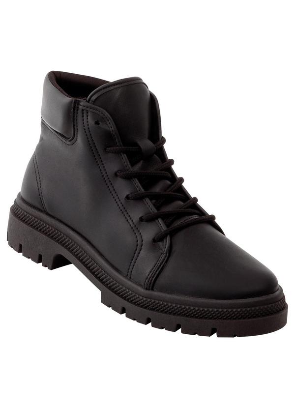 Bota Moleca Preto em Sintético