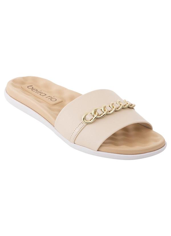 Chinelo Beira Rio Creme em Sintético