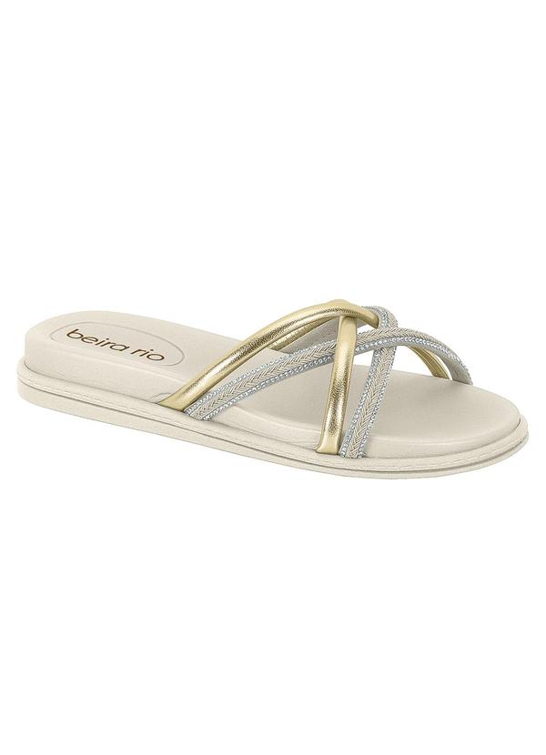 Chinelo Beira Rio Dourado