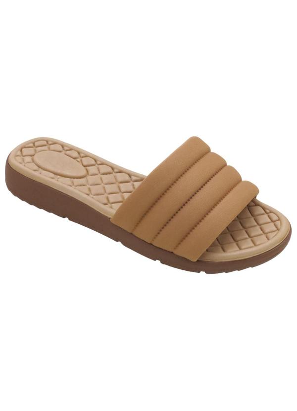 Vista 2 Chinelo Caramelo em Pvc Perfecta Perfecta